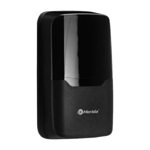 Дозатор MERIDA HARMONY КЛИК пластиковый, сенсорный, картриджный, черный DHC403.C